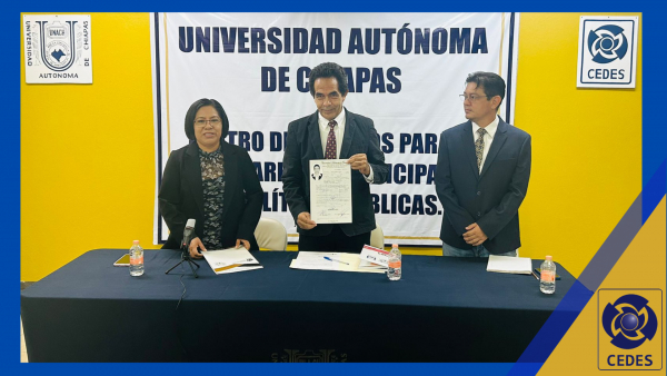 CEDES Realiza Toma de Protesta por Seminario de Titulación y entrega Acta de Evaluación Profesional de Licenciada en Desarrollo Municipal y Gobernabilidad.