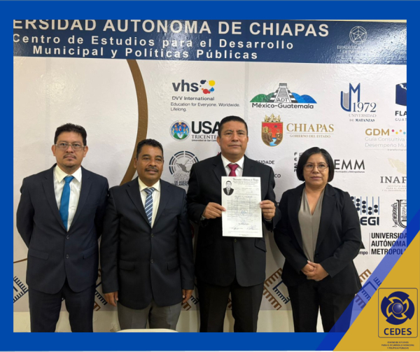 CEDES celebra Examen Profesional por Defensa de Tesis con Mención Honorífica en la Licenciatura en Desarrollo Municipal y Gobernabilidad