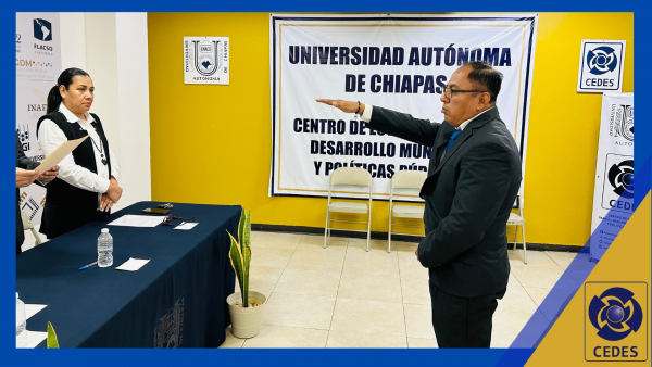 CEDES realiza Toma de Protesta por Seminario de Titulación y entrega Acta de Evaluación Profesional de Licenciado en Estadística y Sistemas de Información.