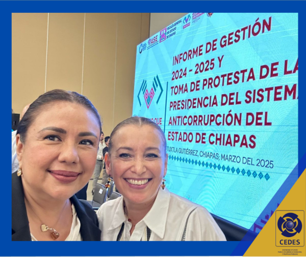 CEDES presente en el informe de gestión y relevo del Comité de Participación Ciudadana del SESAECH